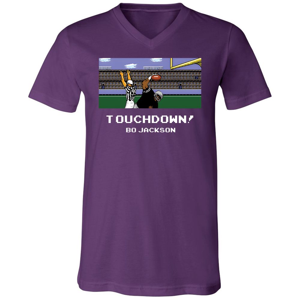 Unisex V-Neck T-Shirt - K492EKGL - Team Purple - 9