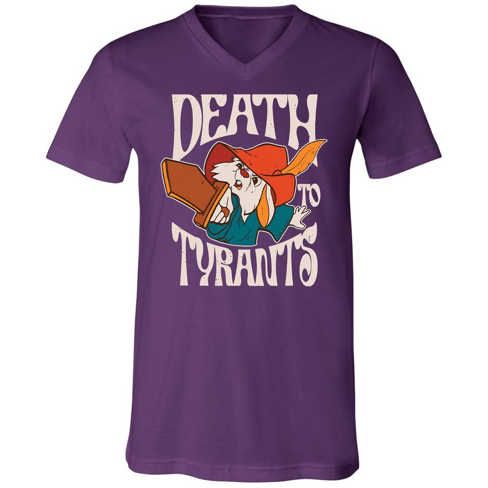 Unisex V-Neck T-Shirt - HLSQTFQ3 - Team Purple - 9