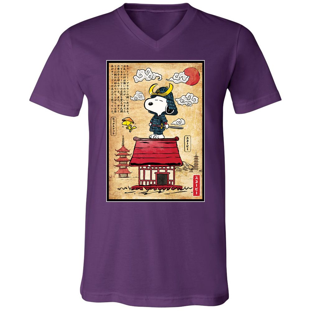 Unisex V-Neck T-Shirt - 49PCRJCS - Team Purple - 9