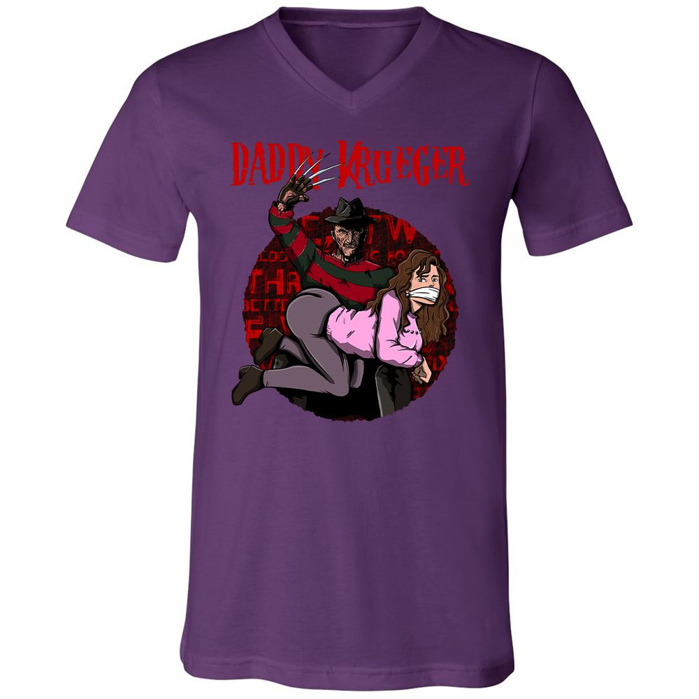 Unisex V-Neck T-Shirt - YPP7BFRF - Team Purple - 9