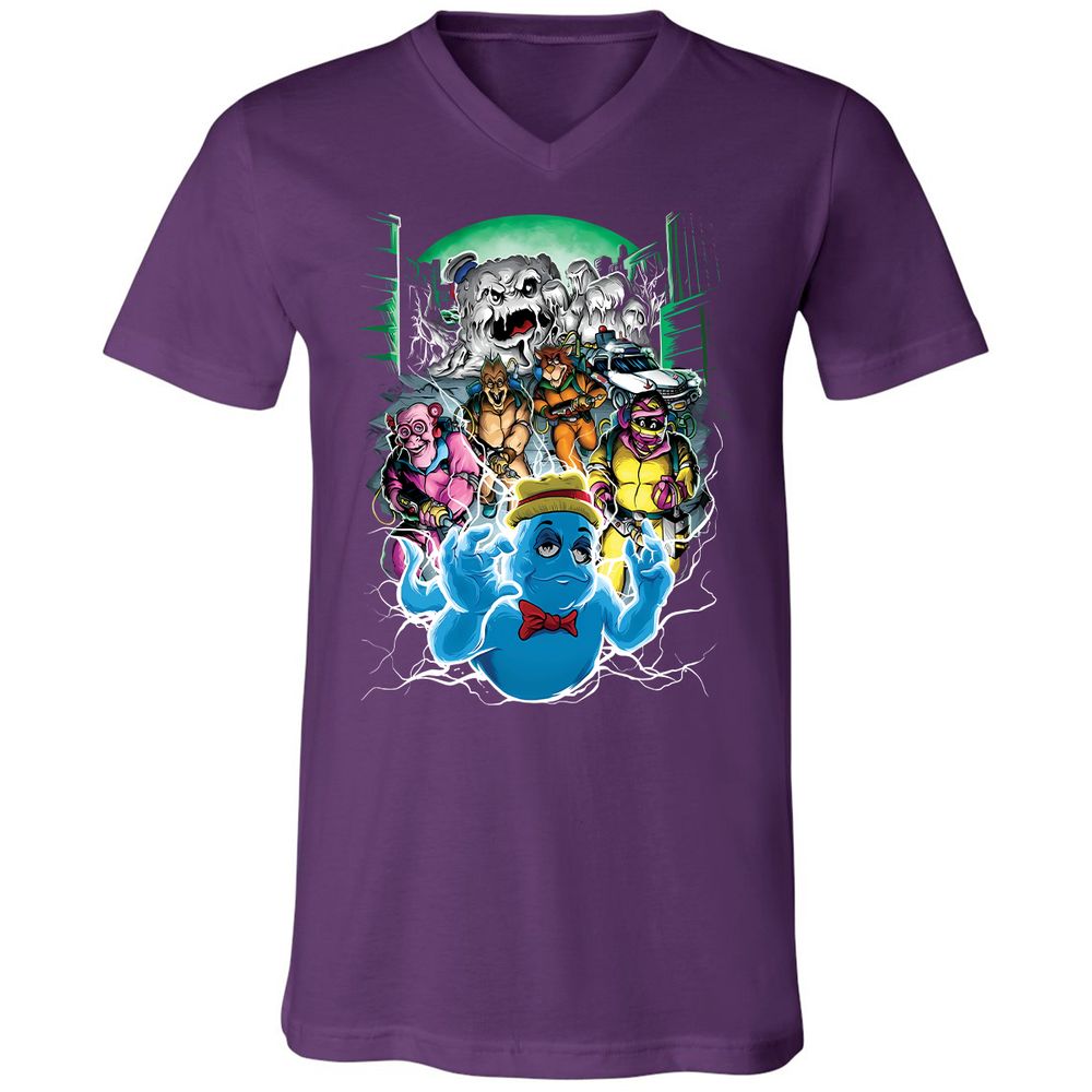Unisex V-Neck T-Shirt - 5W6GQ8BN - Team Purple - 9