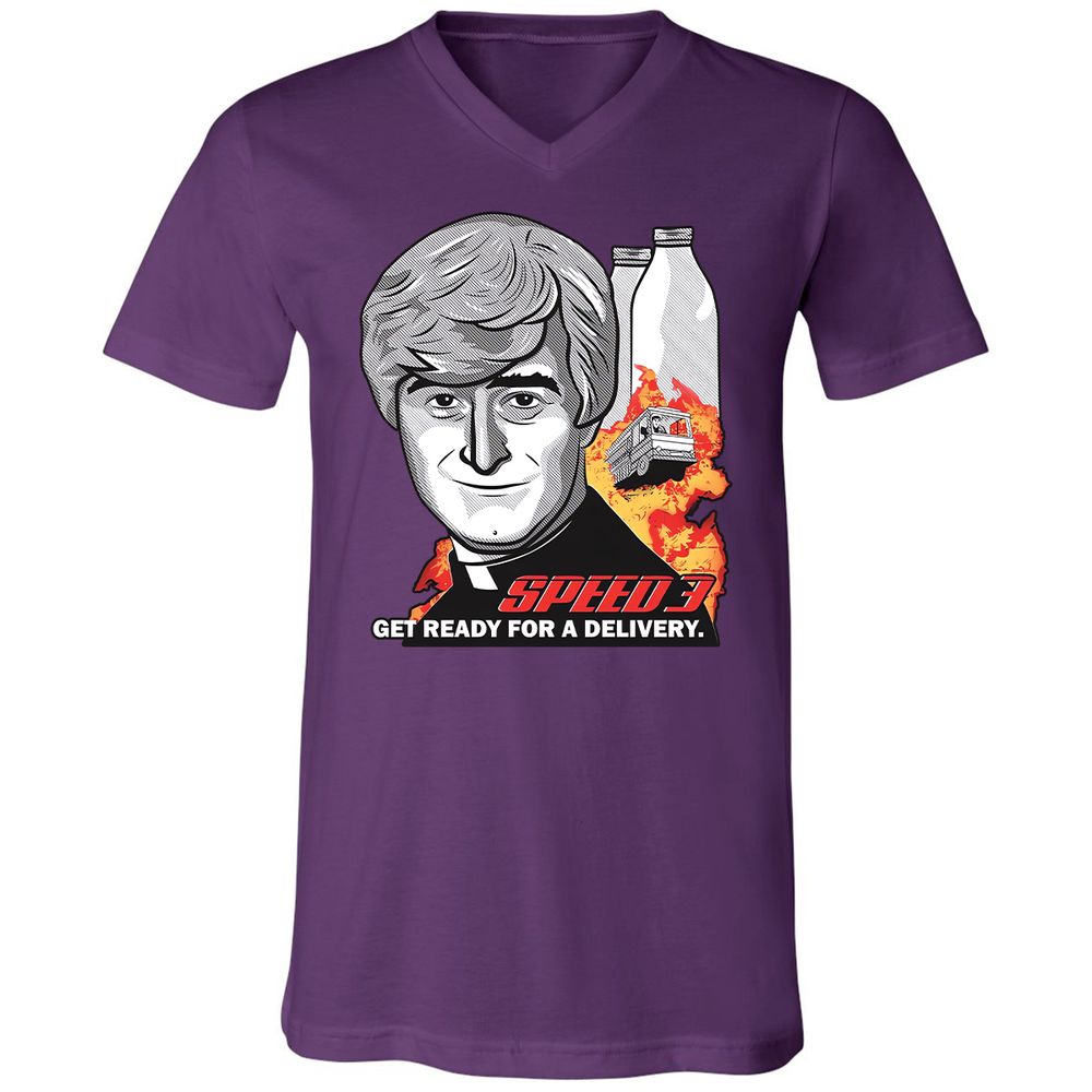 Unisex V-Neck T-Shirt - ESG9SEK3 - Team Purple - 9