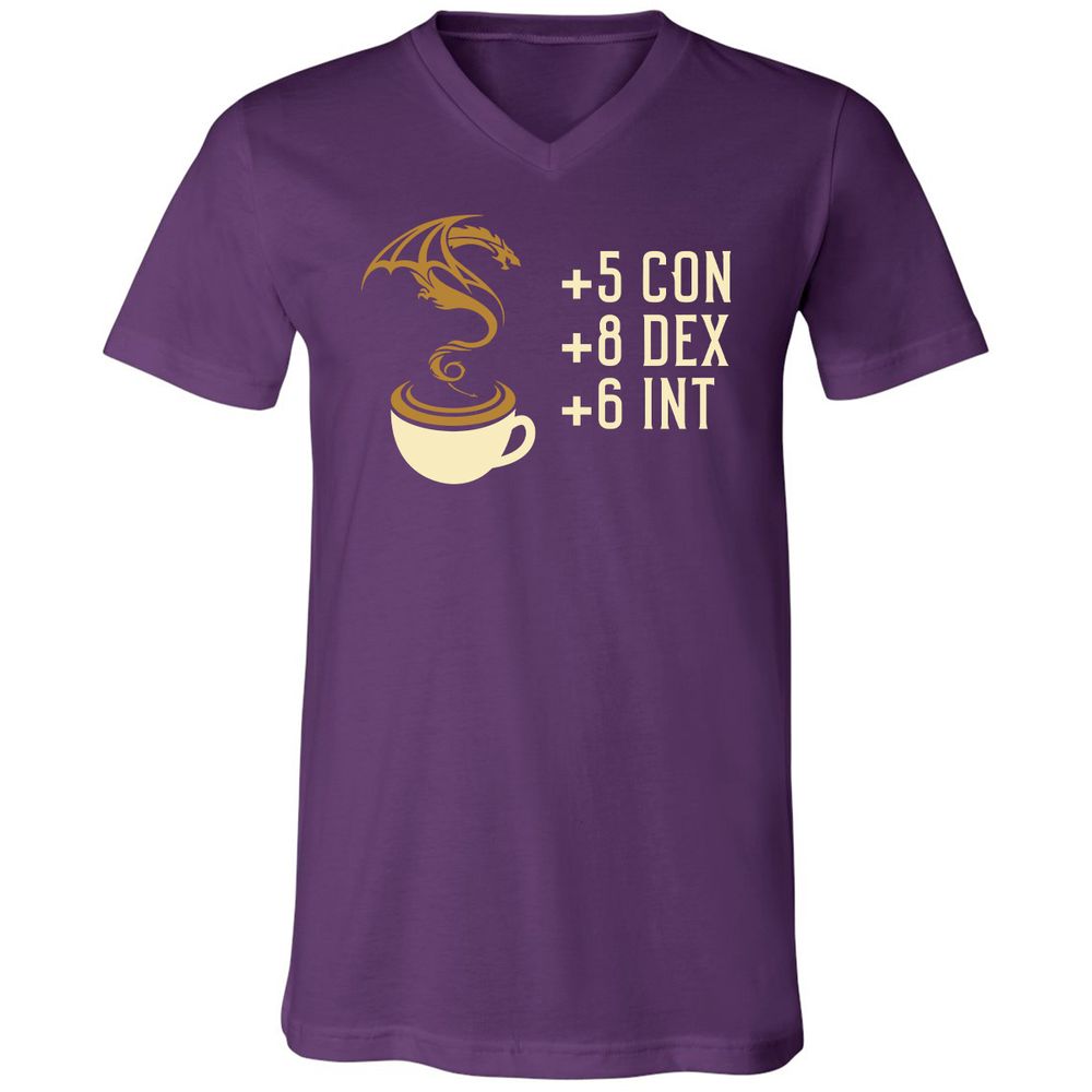 Unisex V-Neck T-Shirt - WR7UDQQS - Team Purple - 9