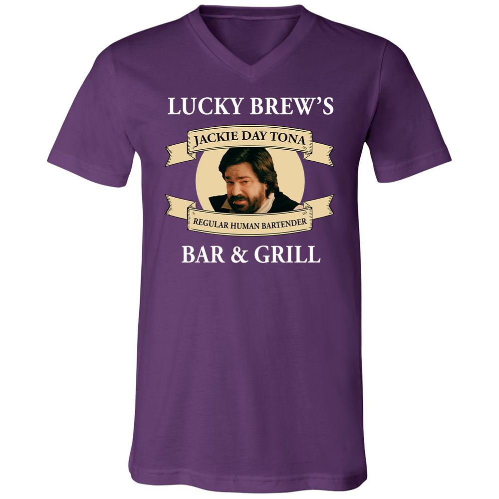 Unisex V-Neck T-Shirt - CCU4RG15 - Team Purple - 9