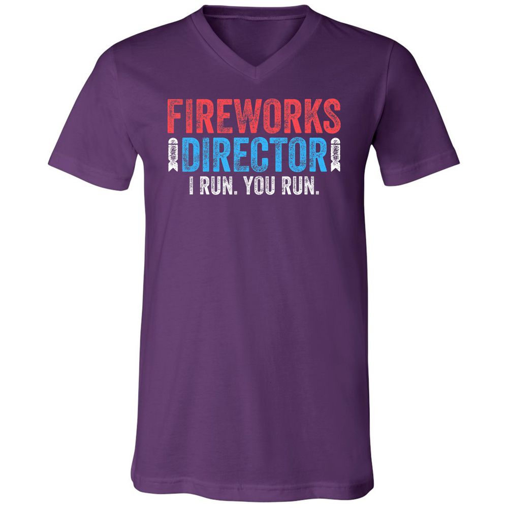 Unisex V-Neck T-Shirt - JLF2MWJB - Team Purple - 9