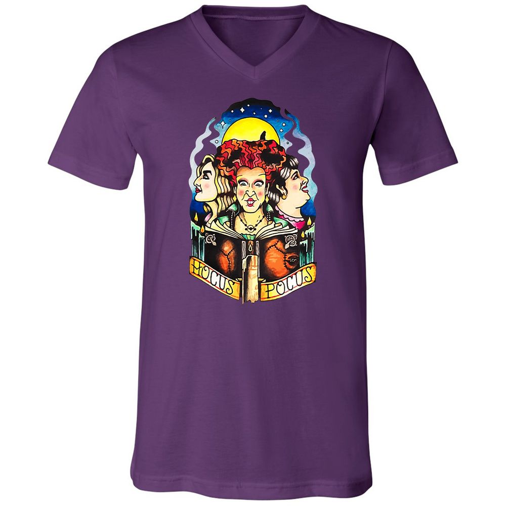 Unisex V-Neck T-Shirt - 5623WGXW - Team Purple - 9