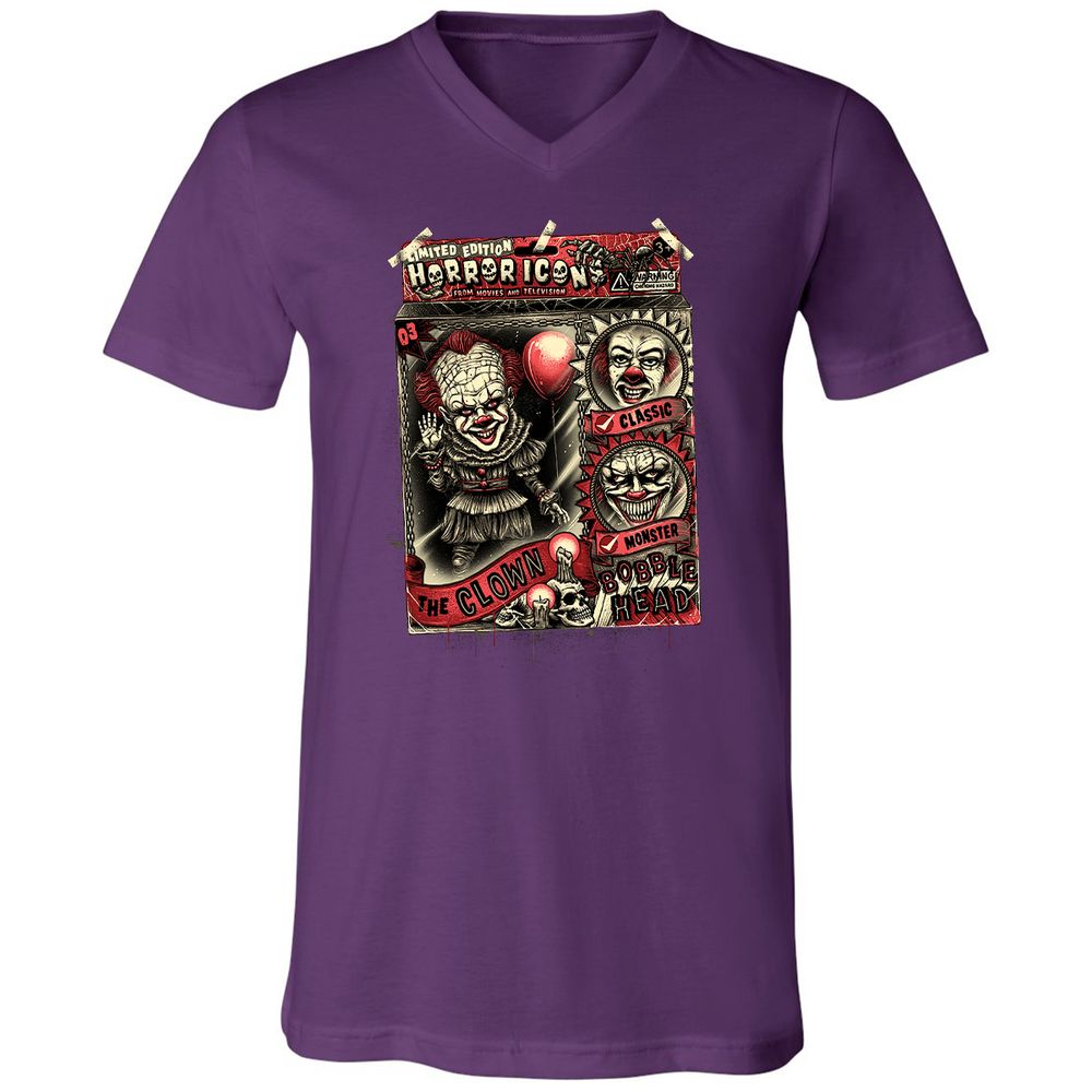 Unisex V-Neck T-Shirt - HRU19LE3 - Team Purple - 9