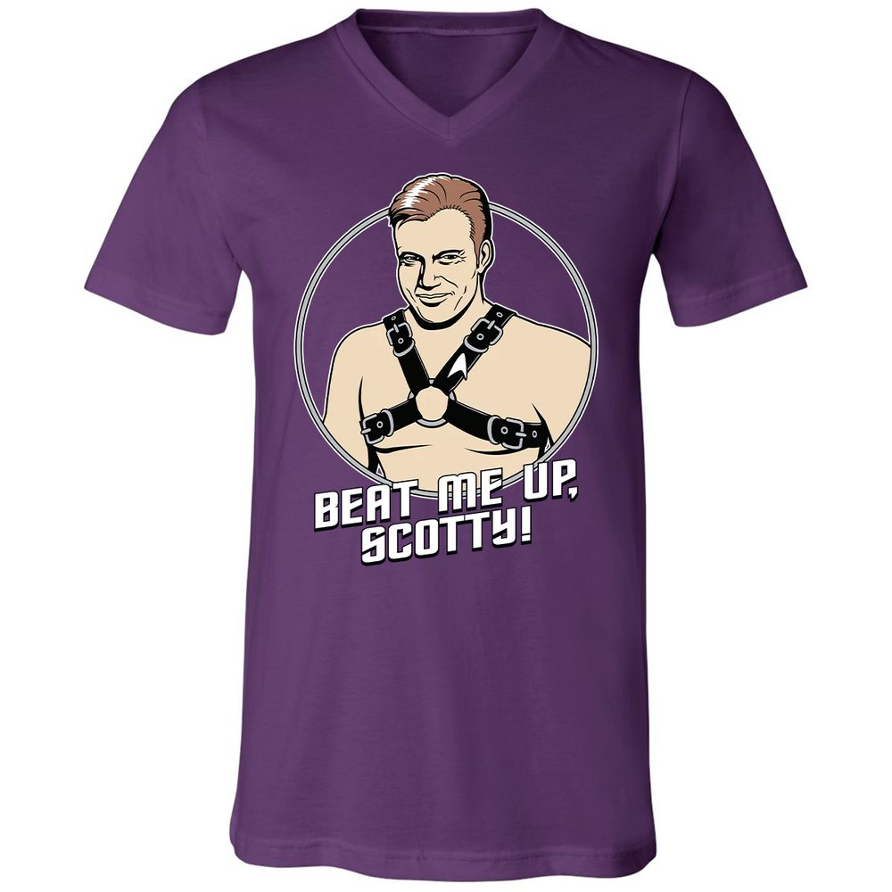 Unisex V-Neck T-Shirt - HBNGHY1G - Team Purple - 9