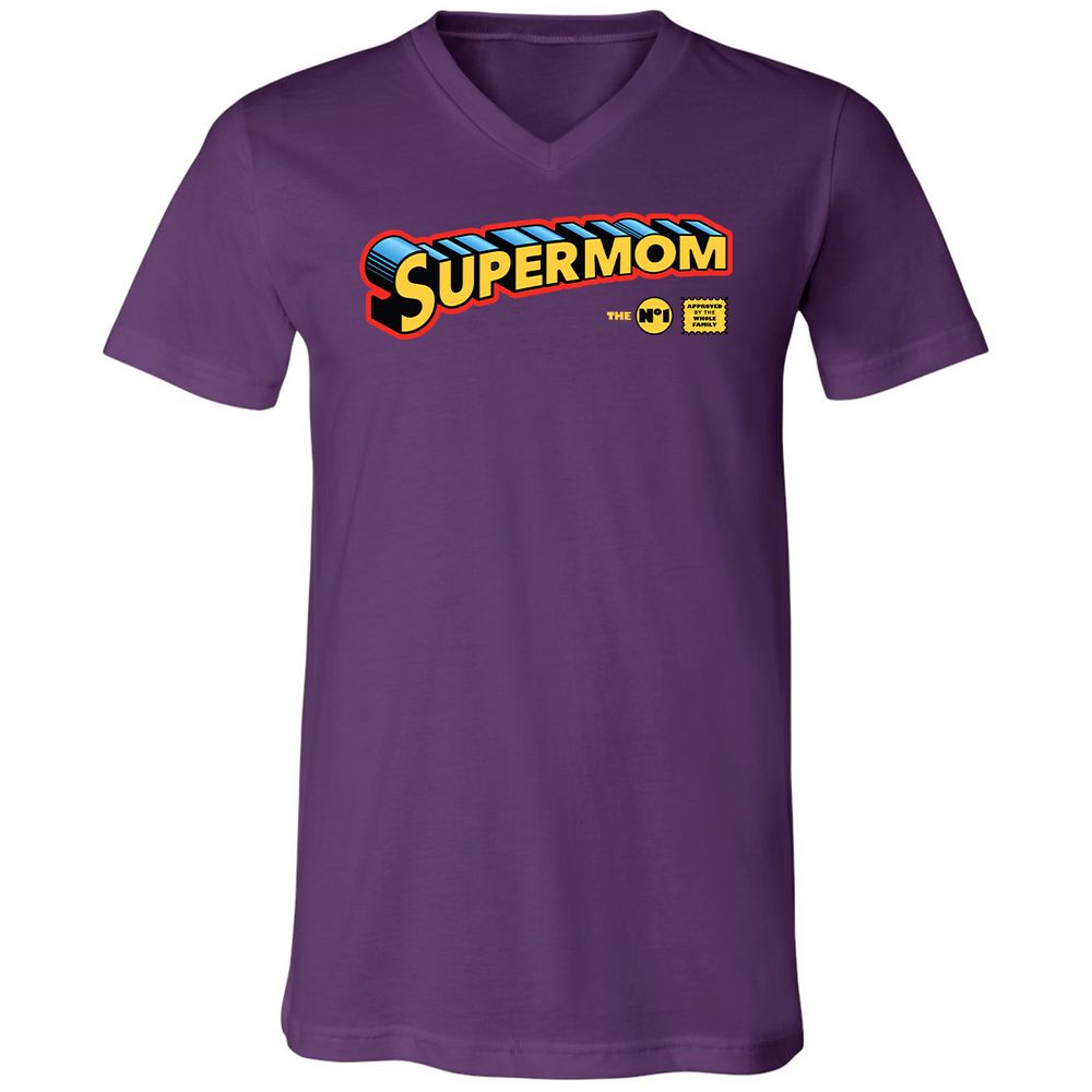 Unisex V-Neck T-Shirt - 2DL8WVKM - Team Purple - 9