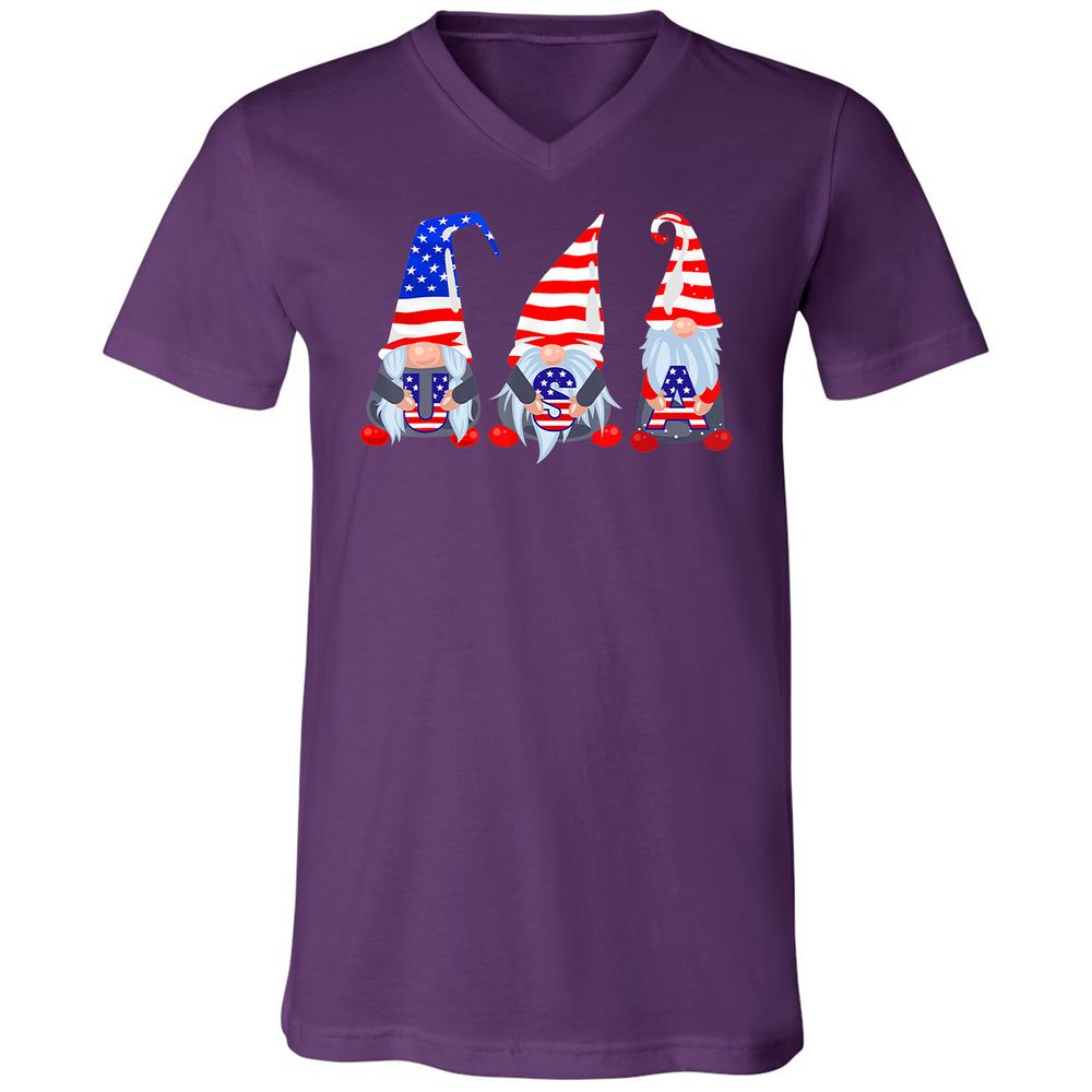 Unisex V-Neck T-Shirt - 61P5TJAD - Team Purple - 9