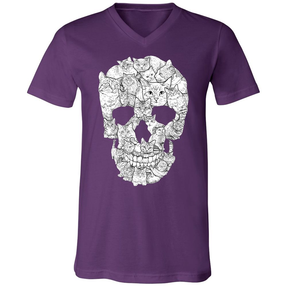 Unisex V-Neck T-Shirt - ZT3TLTST - Team Purple - 9