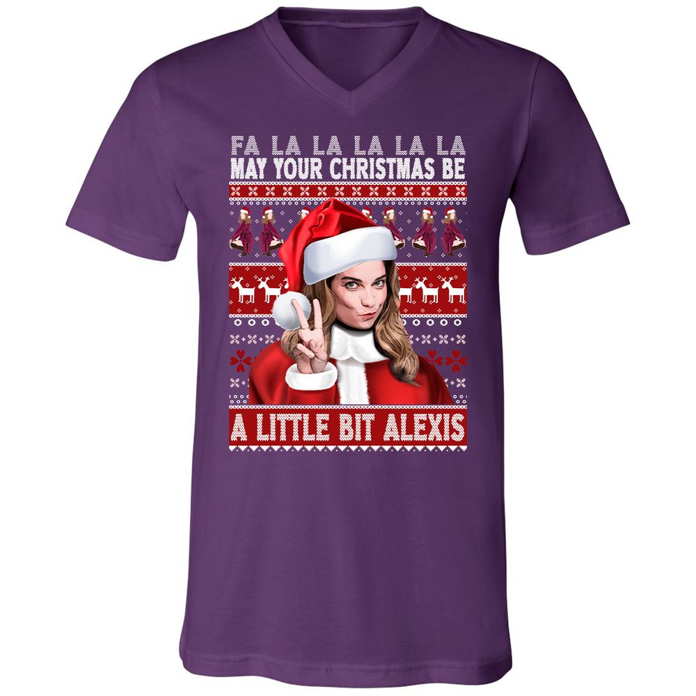 Unisex V-Neck T-Shirt - 56632TU2 - Team Purple - 9