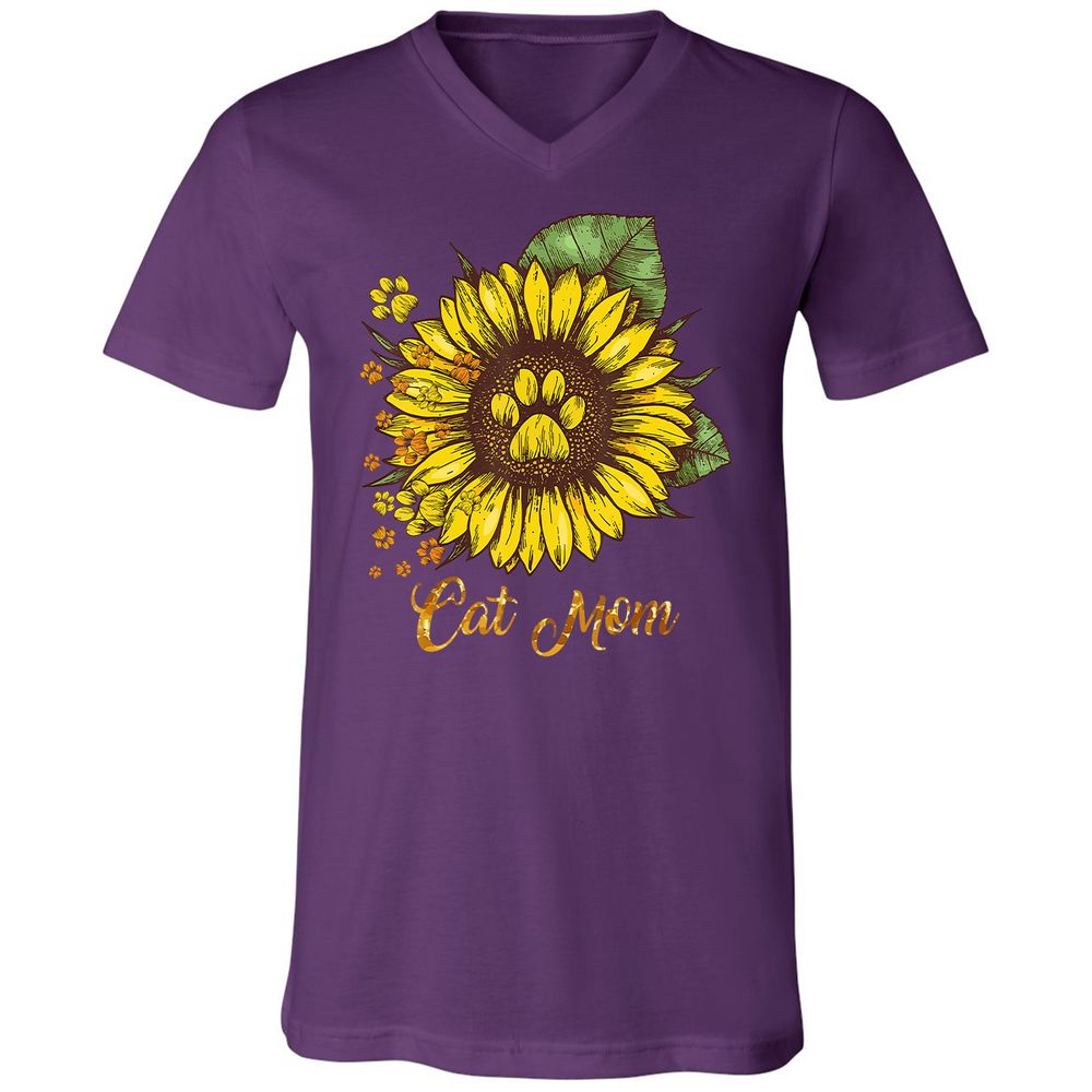 Unisex V-Neck T-Shirt - UUFEKDES - Team Purple - 9