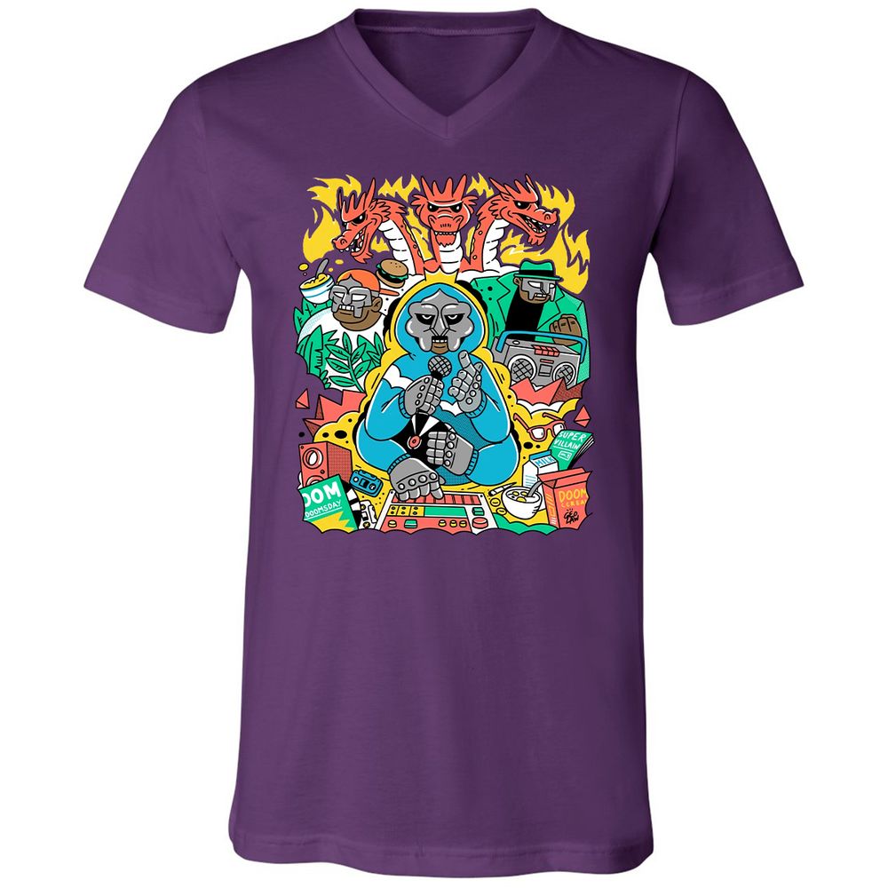 Unisex V-Neck T-Shirt - TT84195T - Team Purple - 9