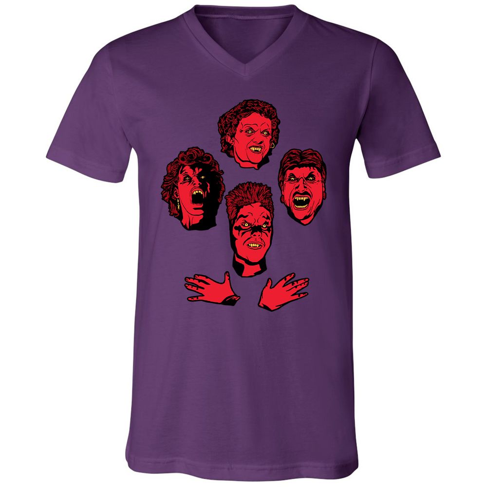 Unisex V-Neck T-Shirt - C6NSK37M - Team Purple - 9