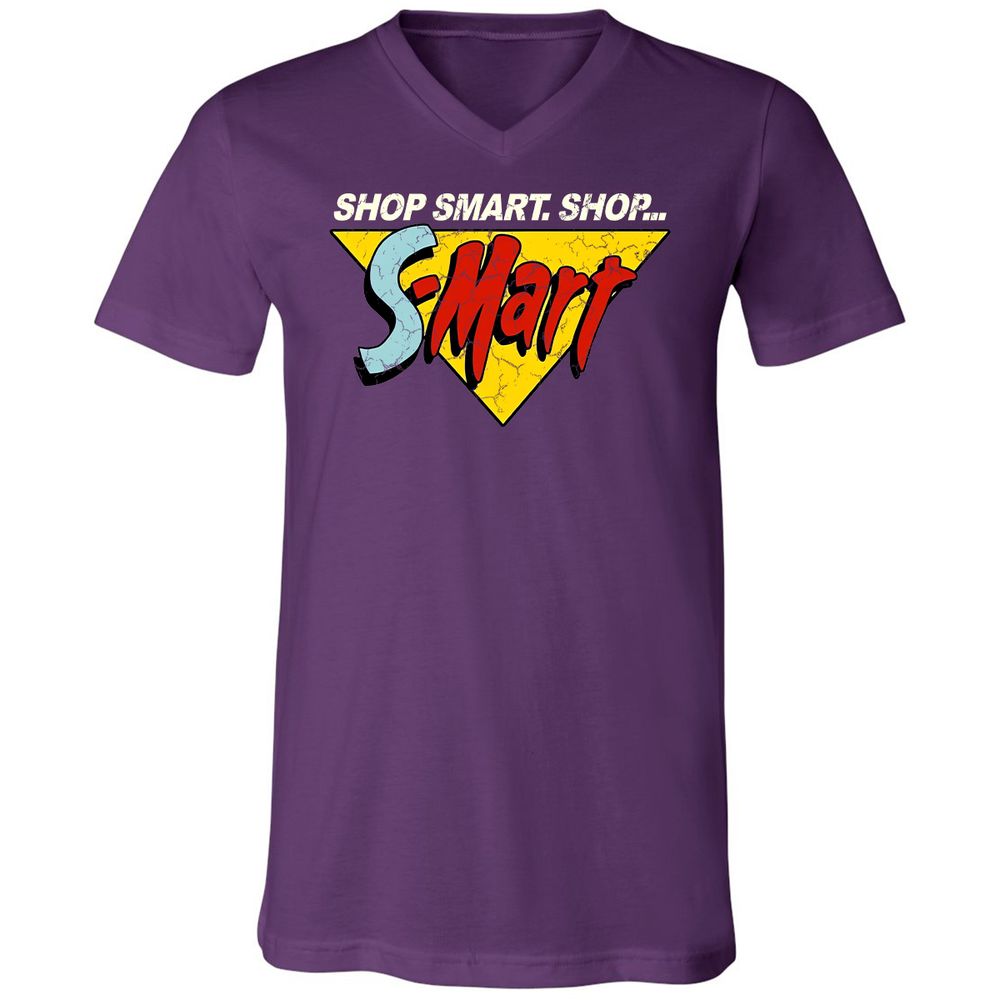 Unisex V-Neck T-Shirt - R8K31SNJ - Team Purple - 9