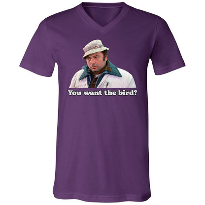 Unisex V-Neck T-Shirt - Q6R4GD3Q - Team Purple - 9