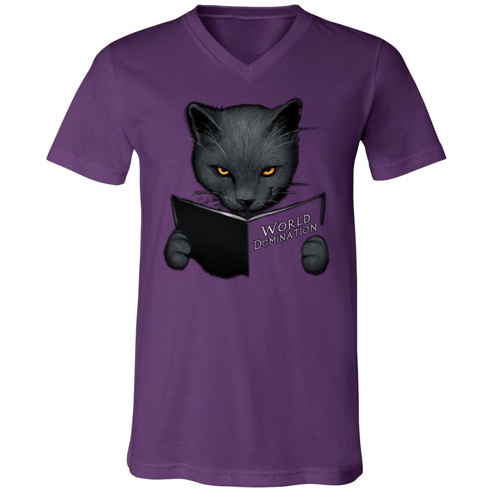Unisex V-Neck T-Shirt - 19BJUZDP - Team Purple - 9