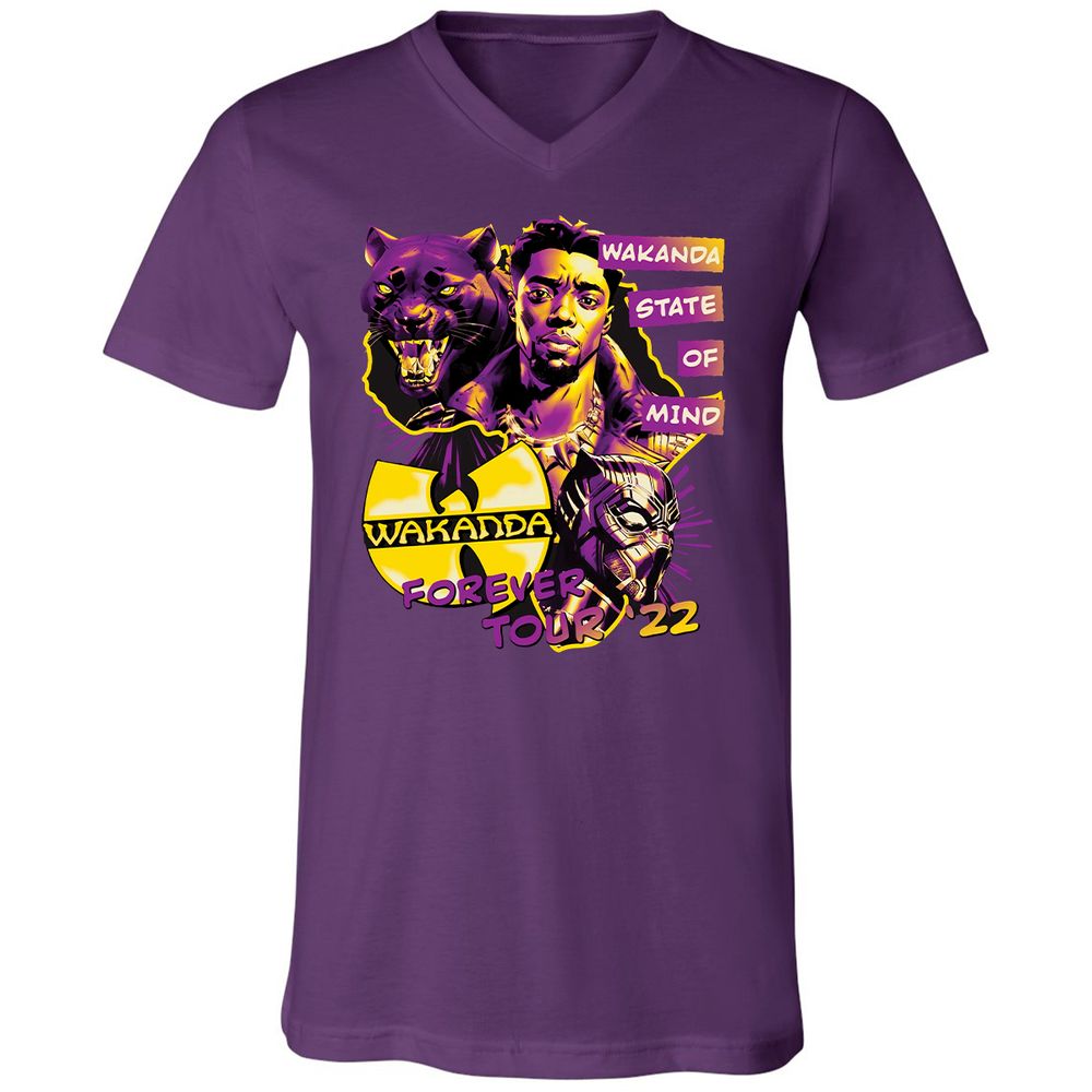 Unisex V-Neck T-Shirt - M84ZT2BX - Team Purple - 9