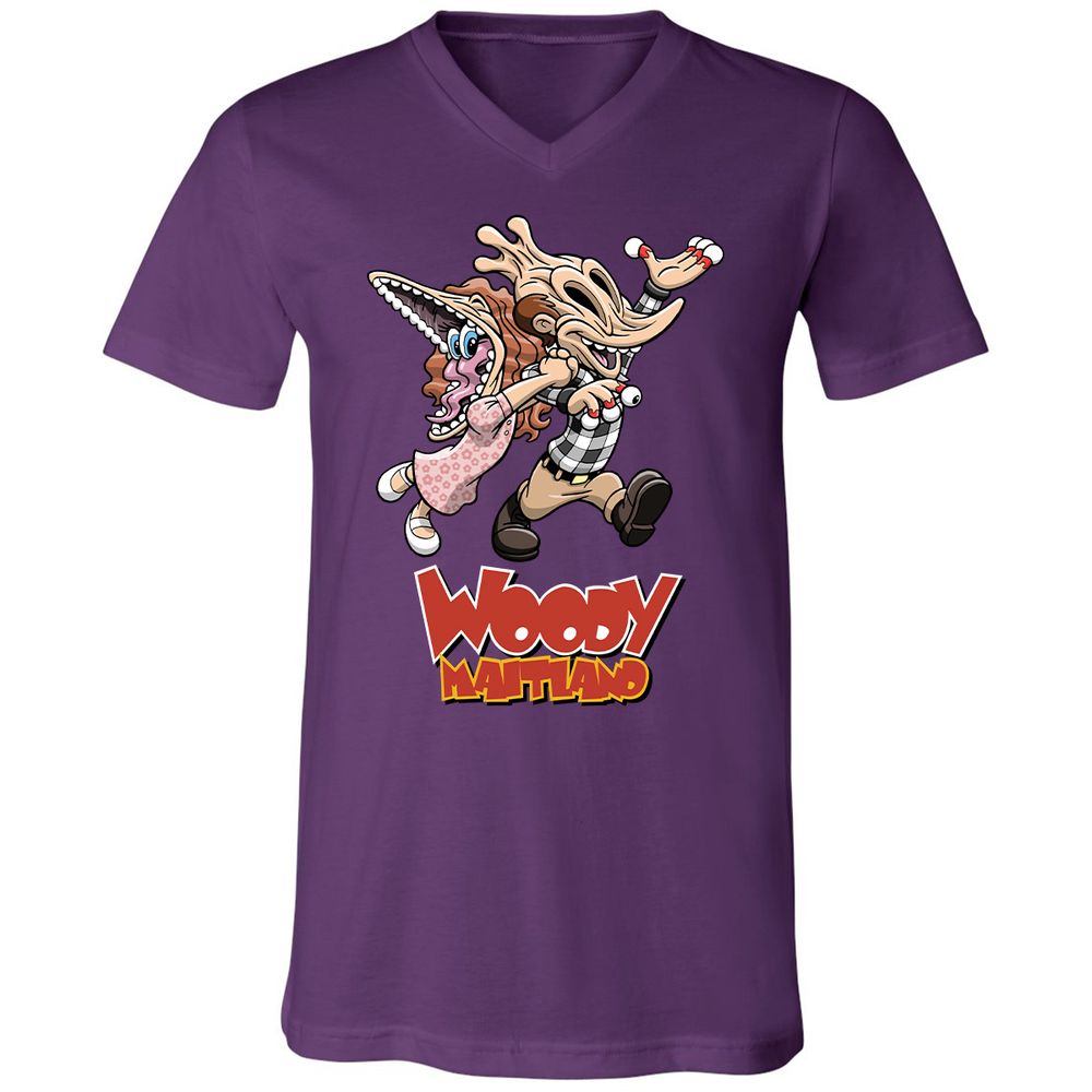 Unisex V-Neck T-Shirt - VE426VRT - Team Purple - 9