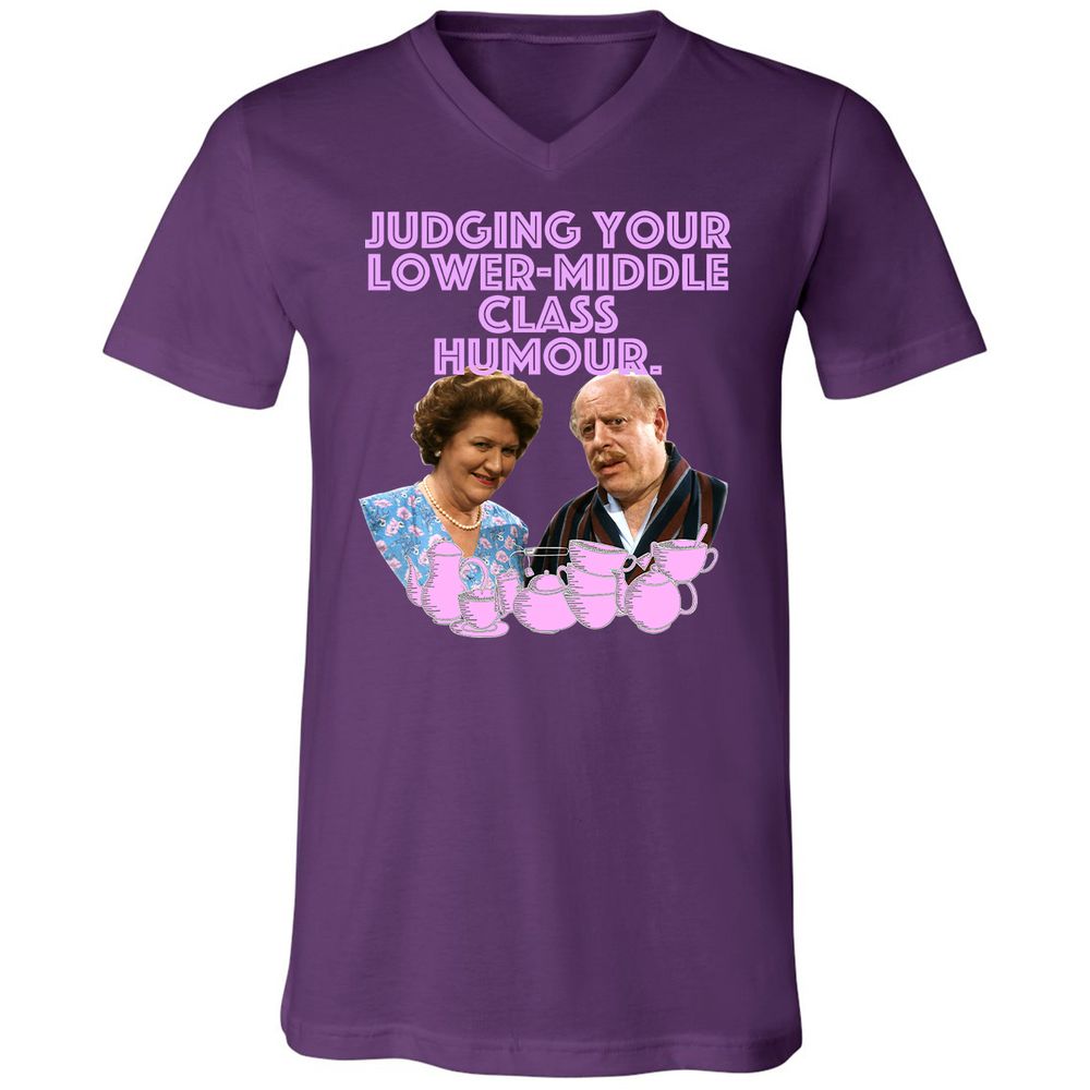 Unisex V-Neck T-Shirt - LM1X6P4C - Team Purple - 9