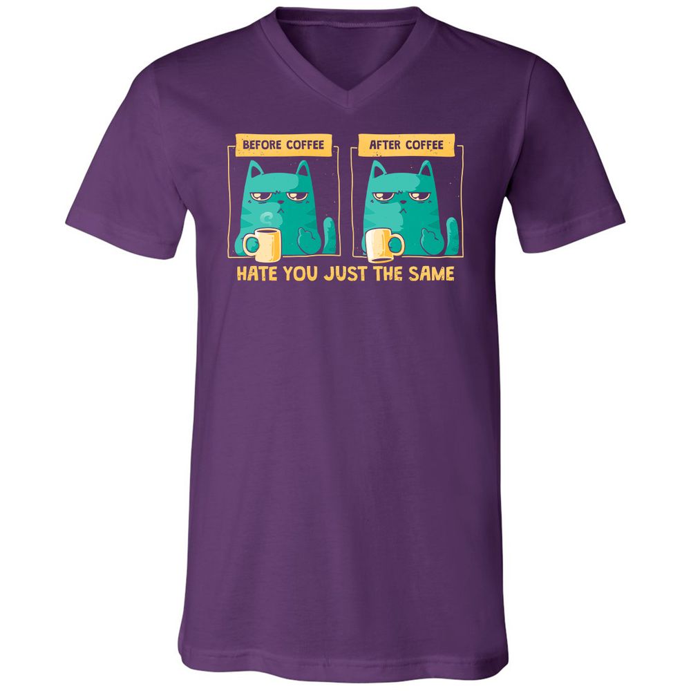 Unisex V-Neck T-Shirt - FTK6A2S4 - Team Purple - 9