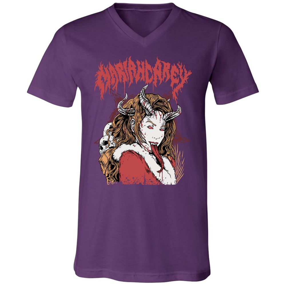 Unisex V-Neck T-Shirt - GHM9T5Z1 - Team Purple - 9