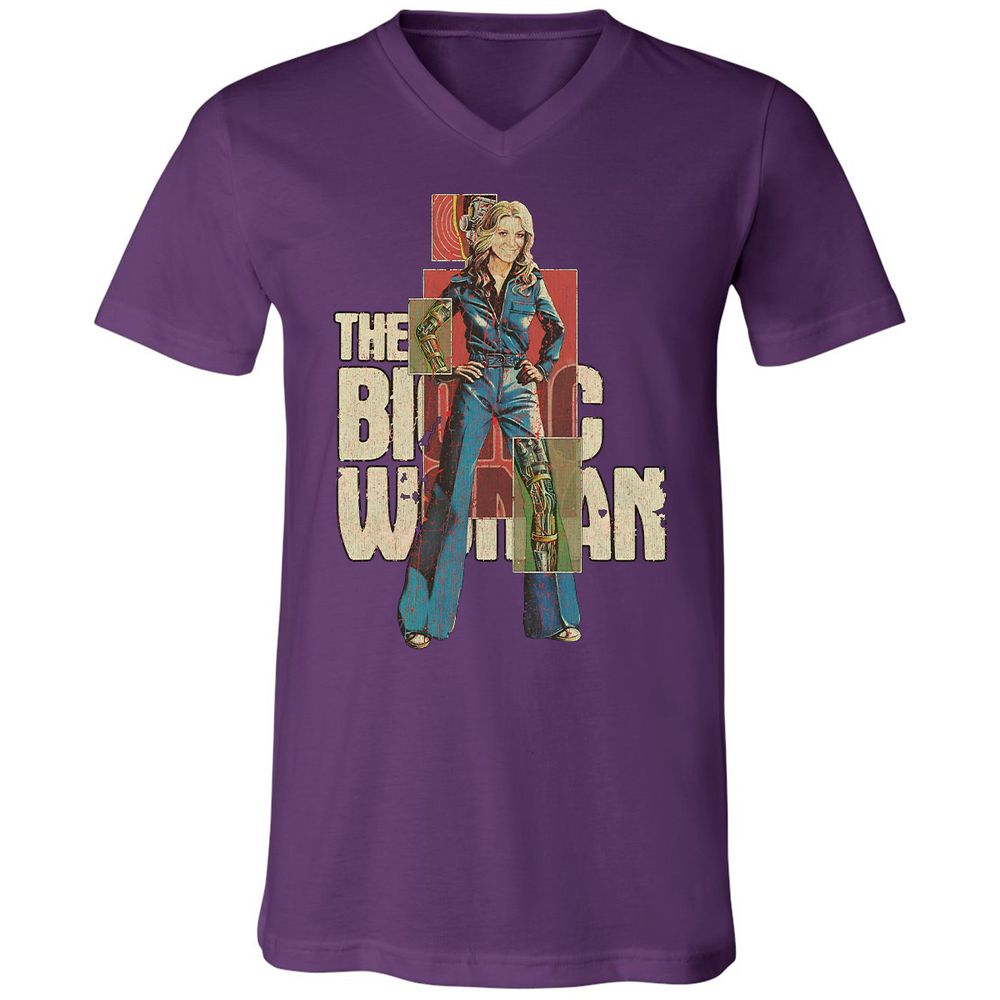 Unisex V-Neck T-Shirt - WUNFJP63 - Team Purple - 9