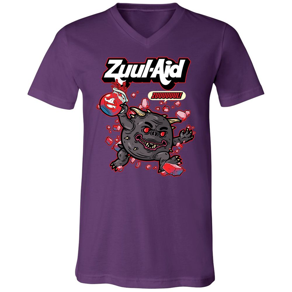 Unisex V-Neck T-Shirt - 5APV7HMY - Team Purple - 9