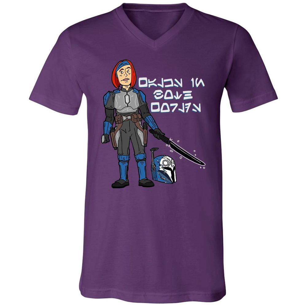 Unisex V-Neck T-Shirt - R6SCAQQV - Team Purple - 9