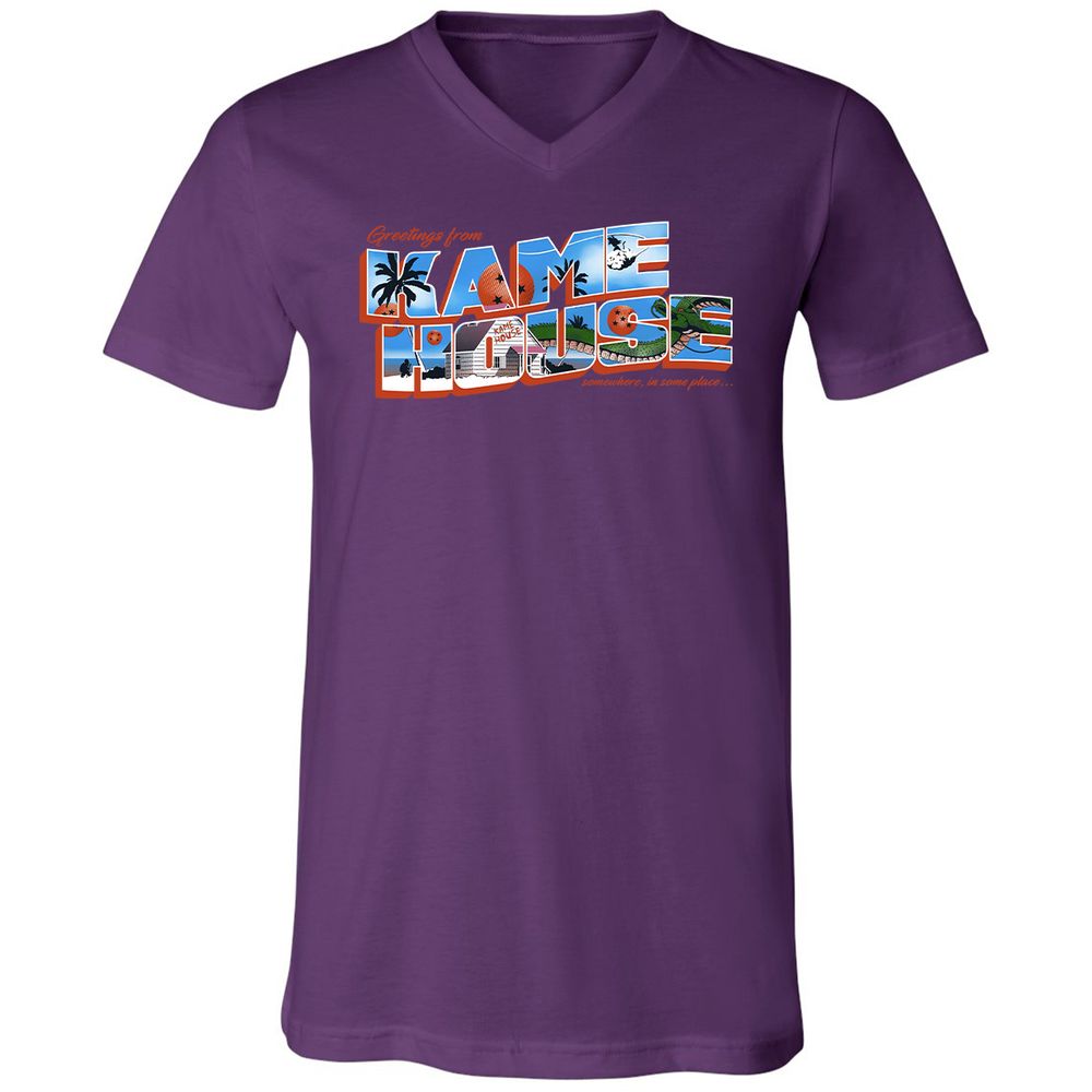 Unisex V-Neck T-Shirt - SU17MH6C - Team Purple - 9