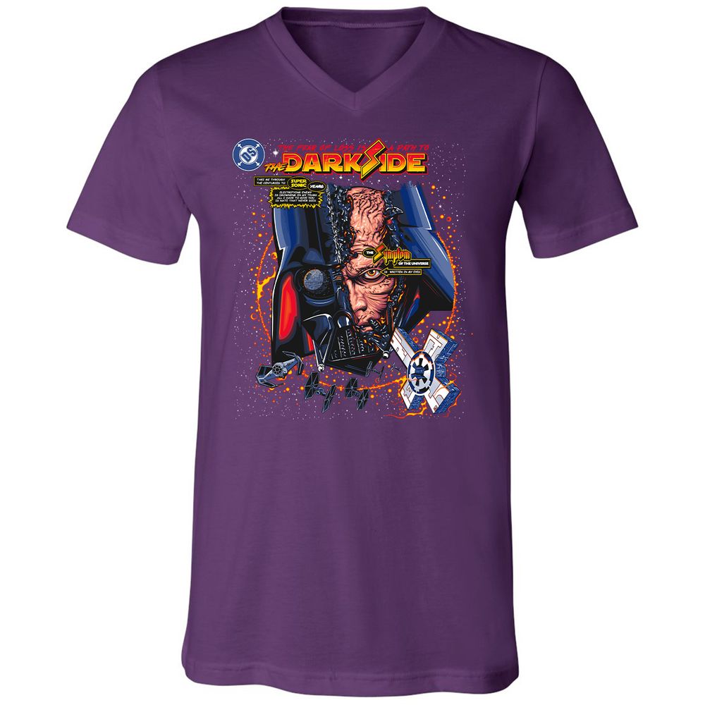 Unisex V-Neck T-Shirt - HKVZE59B - Team Purple - 9