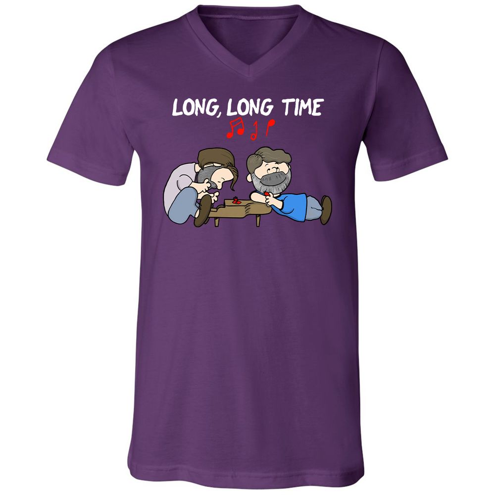 Unisex V-Neck T-Shirt - 1EMTQFK4 - Team Purple - 9