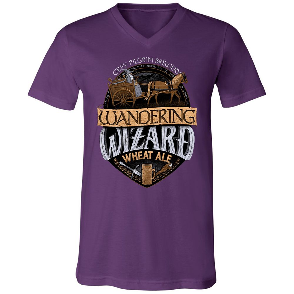 Unisex V-Neck T-Shirt - 6X6ZNBM7 - Team Purple - 9