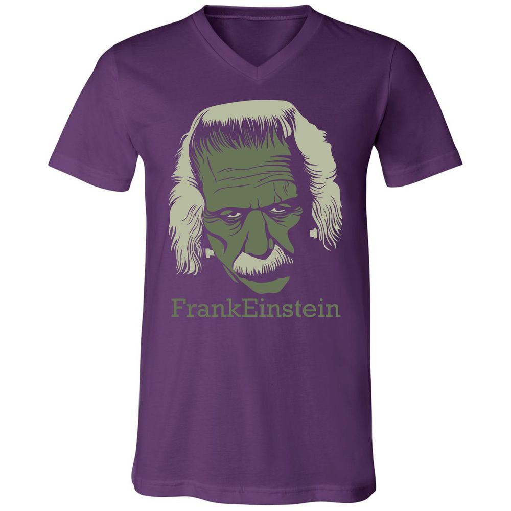 Unisex V-Neck T-Shirt - L35Y4F9U - Team Purple - 9