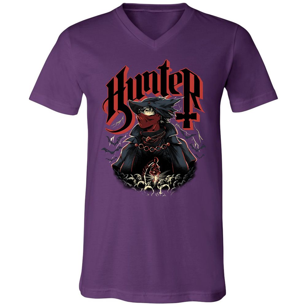 Unisex V-Neck T-Shirt - 88RY3SXU - Team Purple - 9
