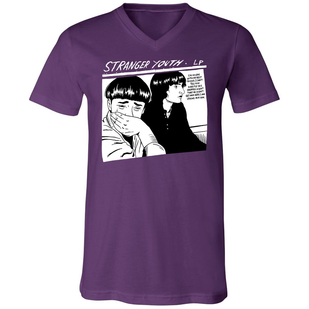 Unisex V-Neck T-Shirt - 7R3H5595 - Team Purple - 9