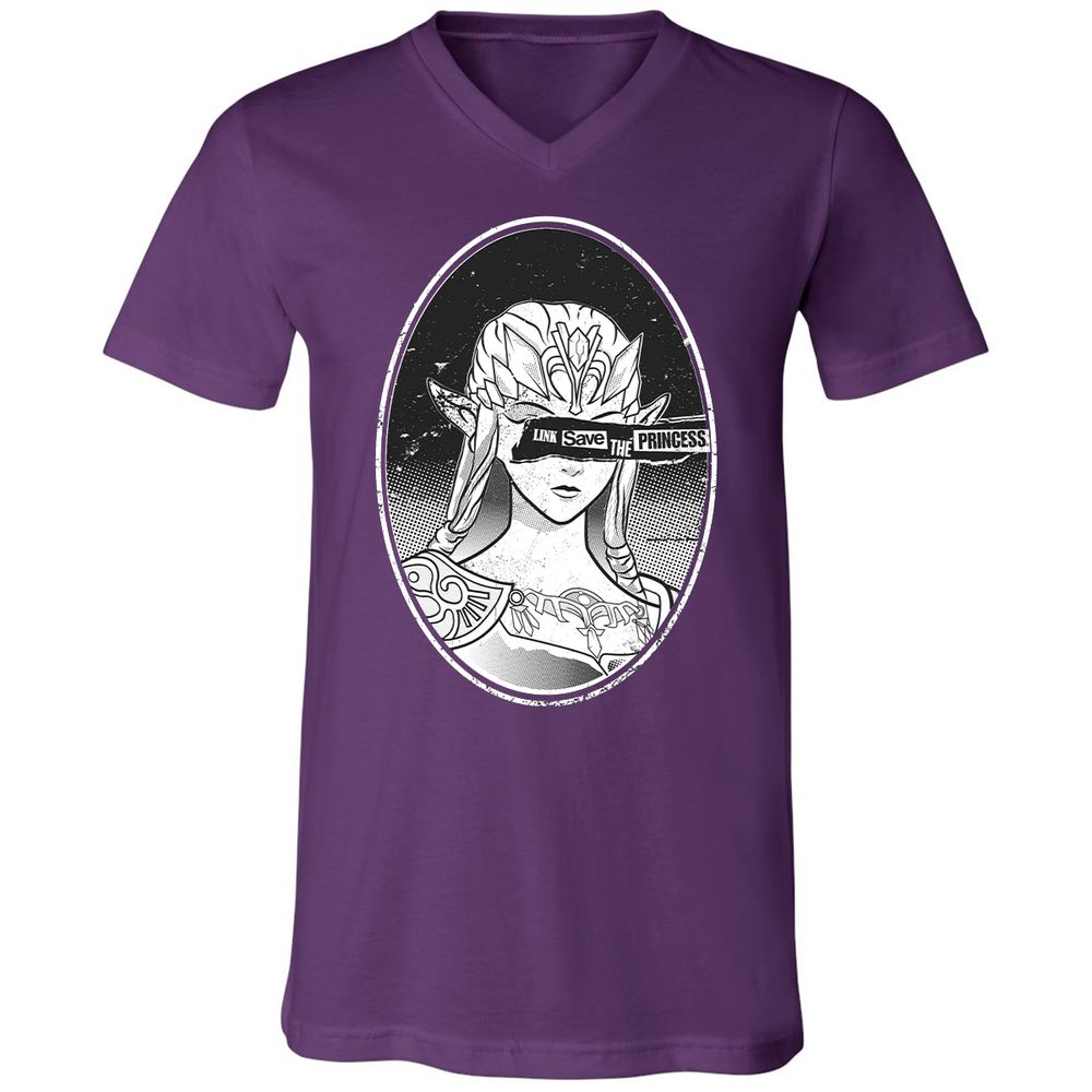 Unisex V-Neck T-Shirt - 6STSNA1M - Team Purple - 9