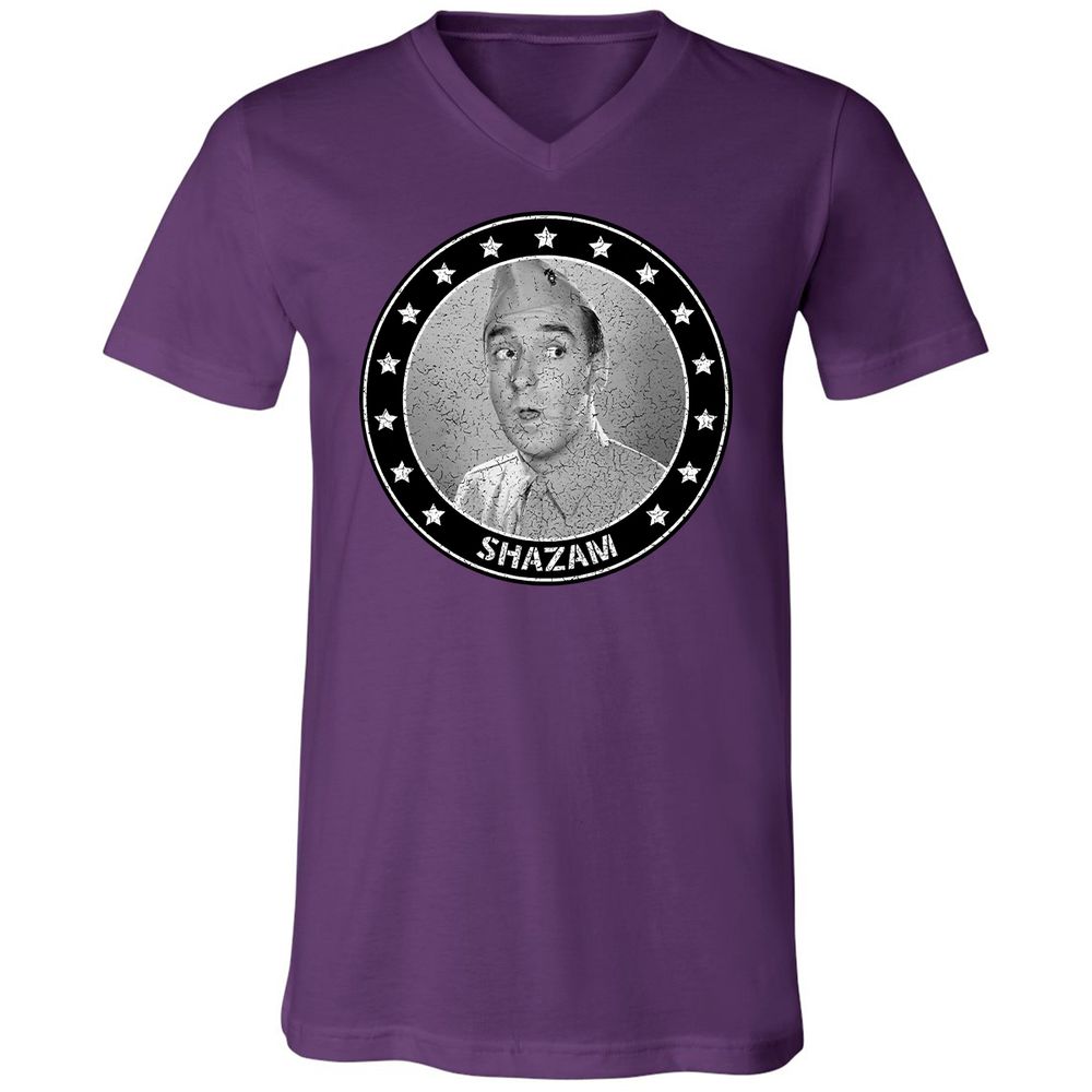 Unisex V-Neck T-Shirt - 18U9PHL7 - Team Purple - 9