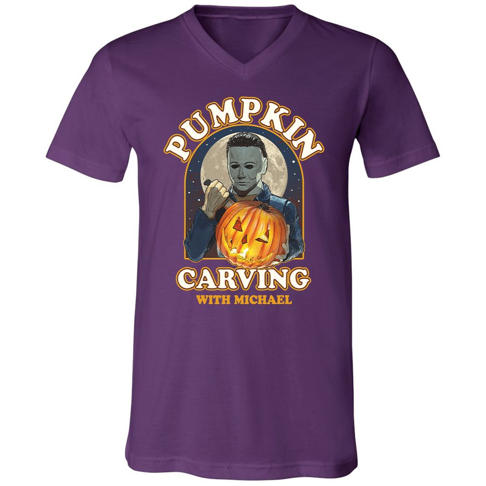 Unisex V-Neck T-Shirt - WK3CV2KG - Team Purple - 9