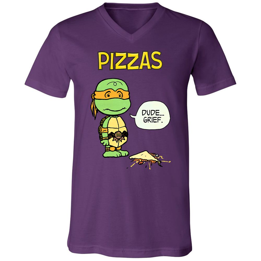 Unisex V-Neck T-Shirt - MZJSLK2X - Team Purple - 9