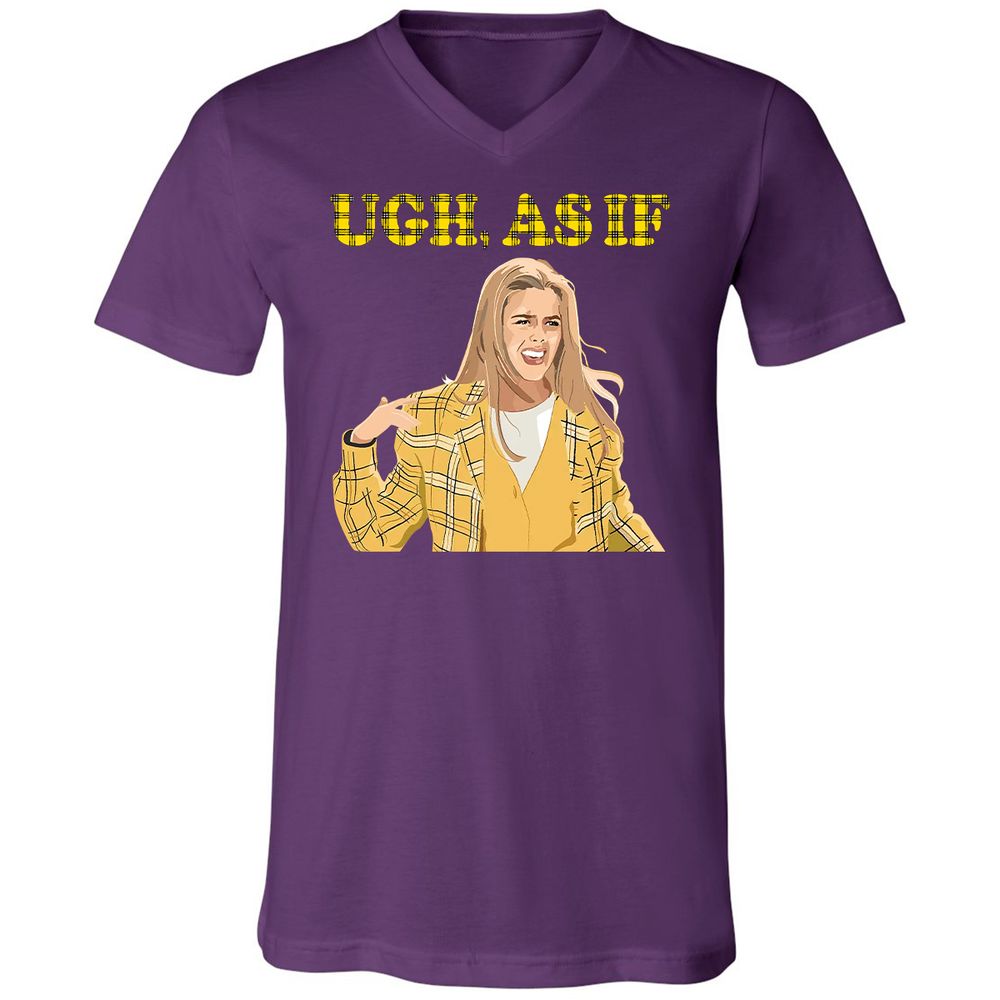 Unisex V-Neck T-Shirt - 4SN6LVST - Team Purple - 9
