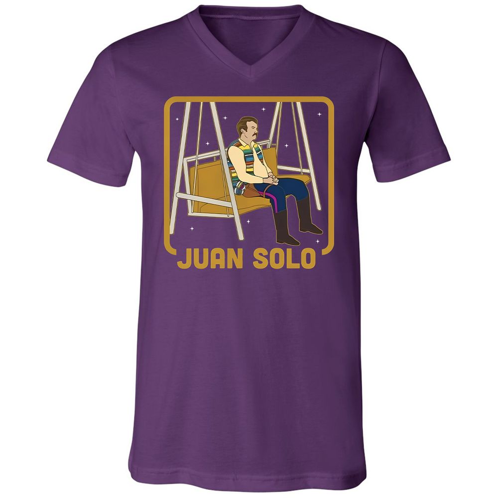 Unisex V-Neck T-Shirt - Y15PBV28 - Team Purple - 9