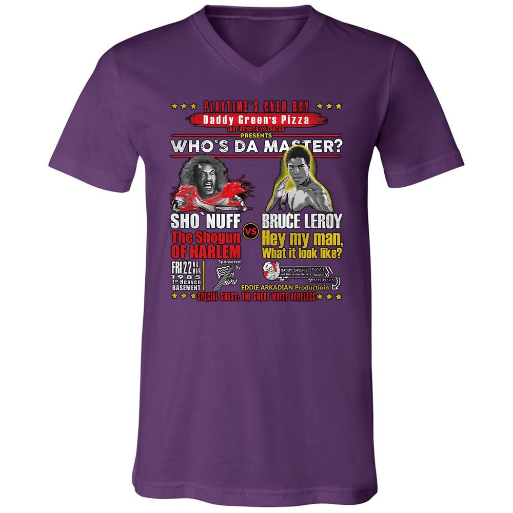 Unisex V-Neck T-Shirt - P8NQ9STW - Team Purple - 9