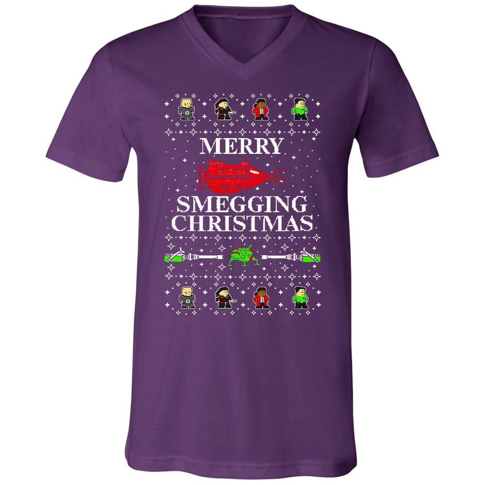 Unisex V-Neck T-Shirt - SM25S38G - Team Purple - 9