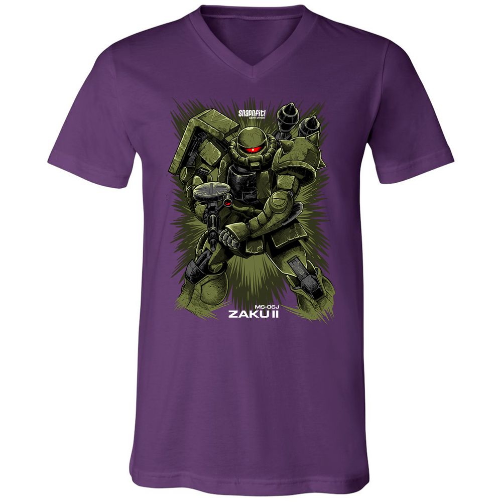 Unisex V-Neck T-Shirt - X85NZQ89 - Team Purple - 9
