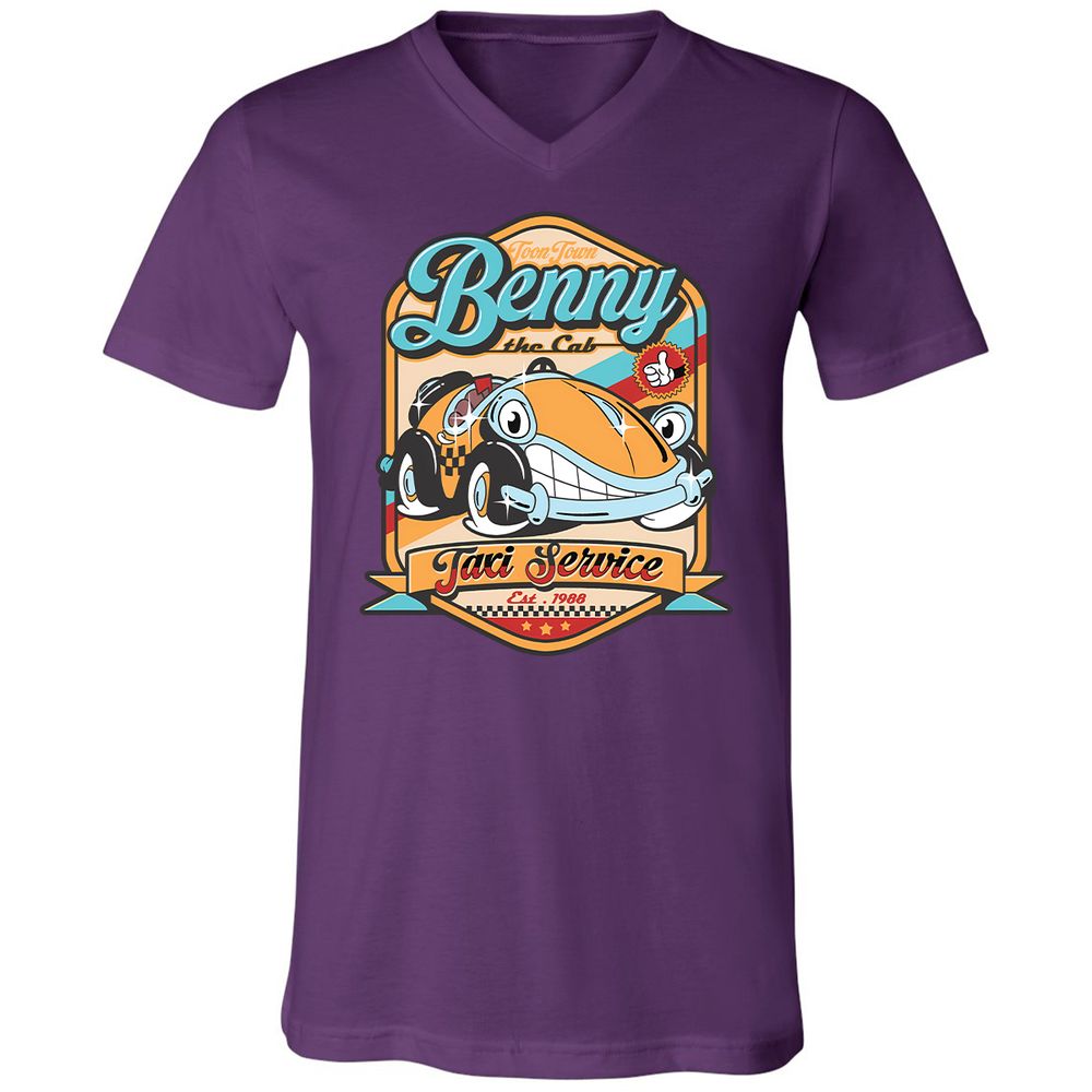 Unisex V-Neck T-Shirt - 2JTHAMFJ - Team Purple - 9