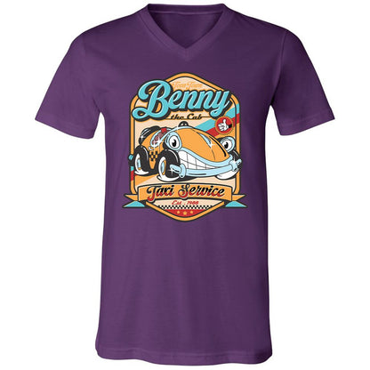 Unisex V-Neck T-Shirt - 2JTHAMFJ - Team Purple - 9