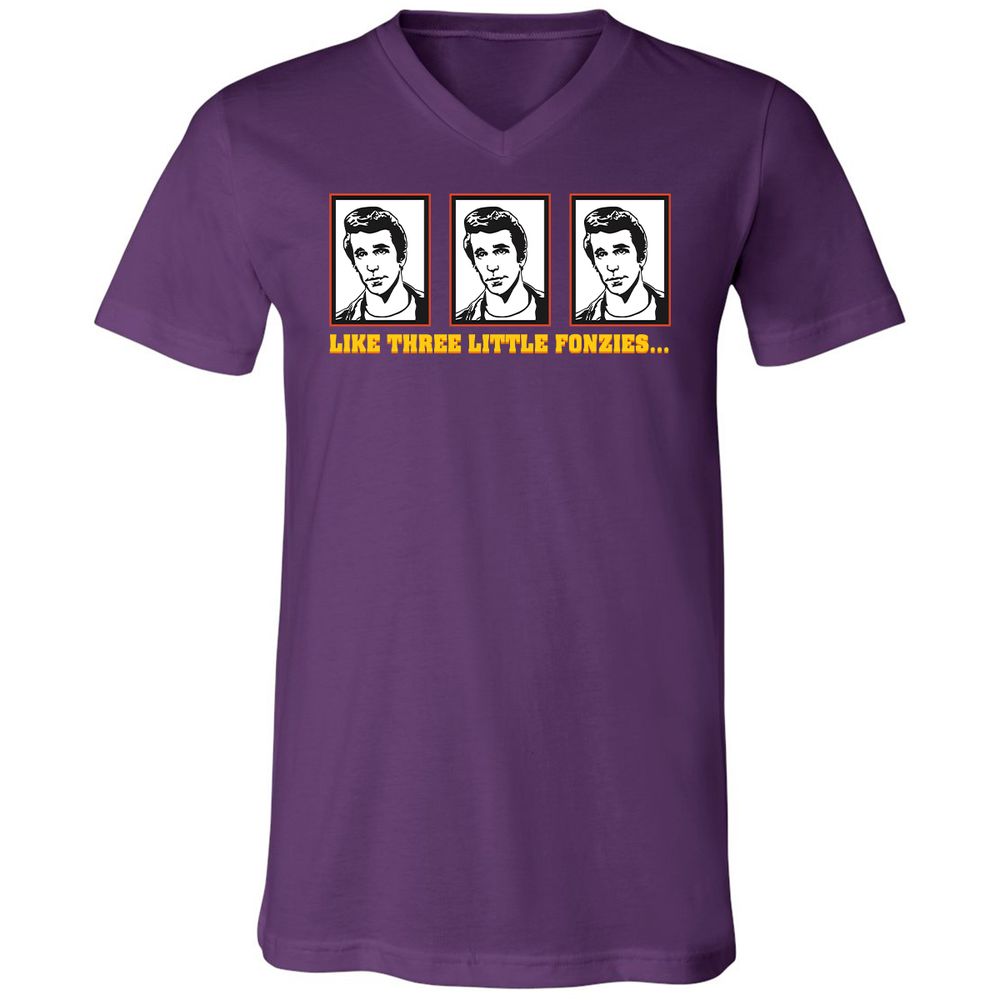 Unisex V-Neck T-Shirt - 62GSQDCQ - Team Purple - 9
