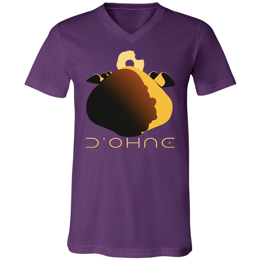 Unisex V-Neck T-Shirt - KZFSRB7W - Team Purple - 9